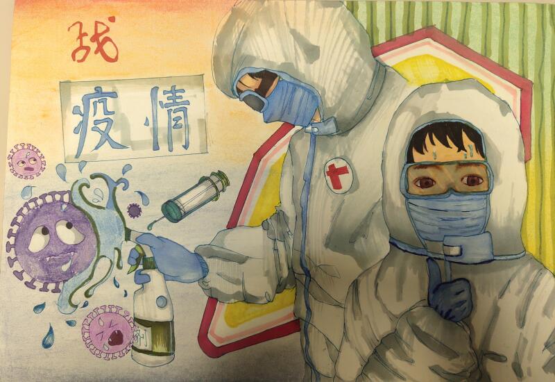 “疫情當(dāng)前，孩子們有‘畫’說”作品展播（三十五）
