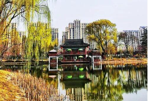 天水馬跑泉公園，這滿園春色似美人的嫣然一笑般撩人