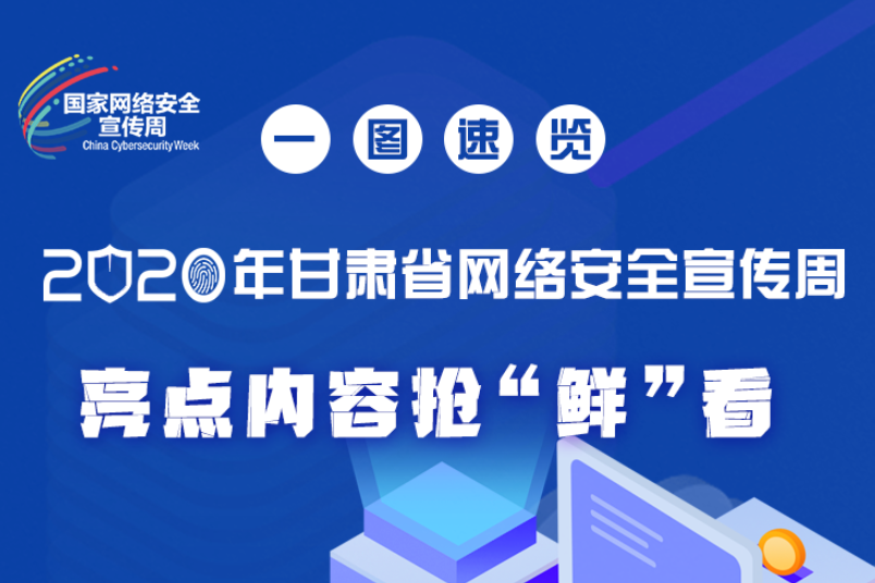 一圖速覽2020年甘肅省網(wǎng)絡(luò)安全宣傳周，亮點(diǎn)內(nèi)容搶“鮮”看！