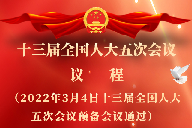 微海報|全國人大會議議程來了！