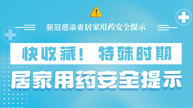 海報|快收藏！特殊時期，居家用藥安全提示→