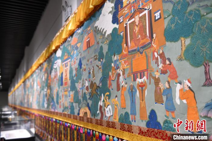 8月20日，“塔影河聲吉祥千年——涼州會盟暨蘭州與武威文物聯(lián)展”在蘭州市博物館開展。戴文昌 攝