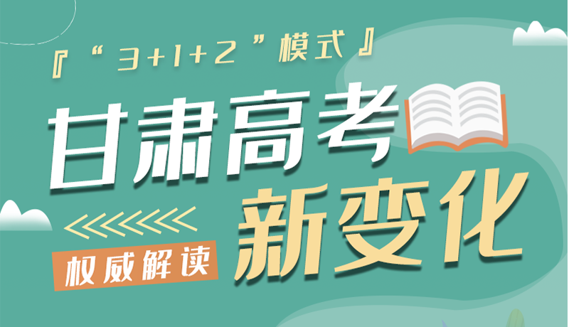 長圖|甘肅2024年高考新變化：“3+1+2”模式提前了解！