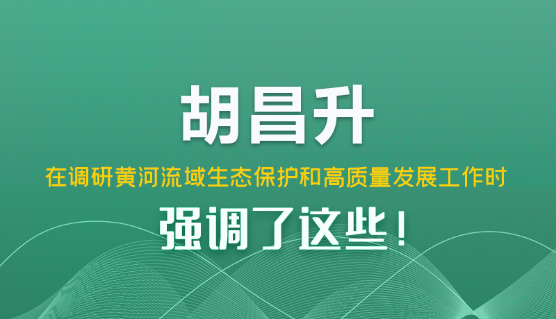 圖解|胡昌升在調(diào)研黃河流域生態(tài)保護(hù)和高質(zhì)量發(fā)展工作時(shí)強(qiáng)調(diào)了這些！